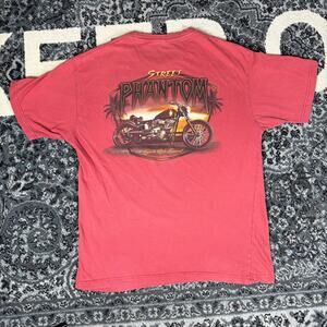 Street Phantom Shirt Size XL Mens Newport Blue Motorcycle Legends Ride Forever